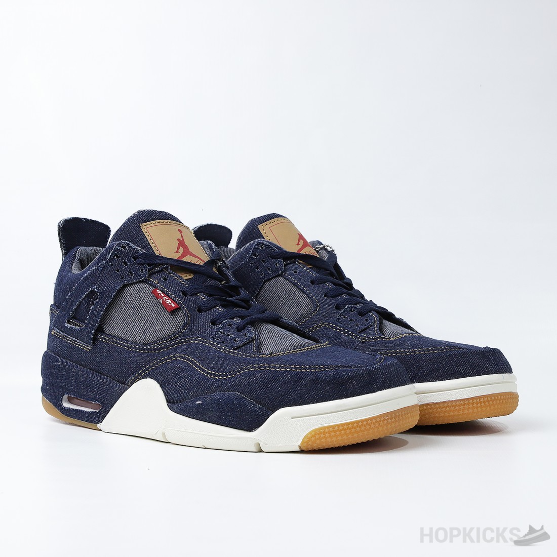 Air Jordan 4 Retro Levi s Denim Tag with Levi s Logo Premium